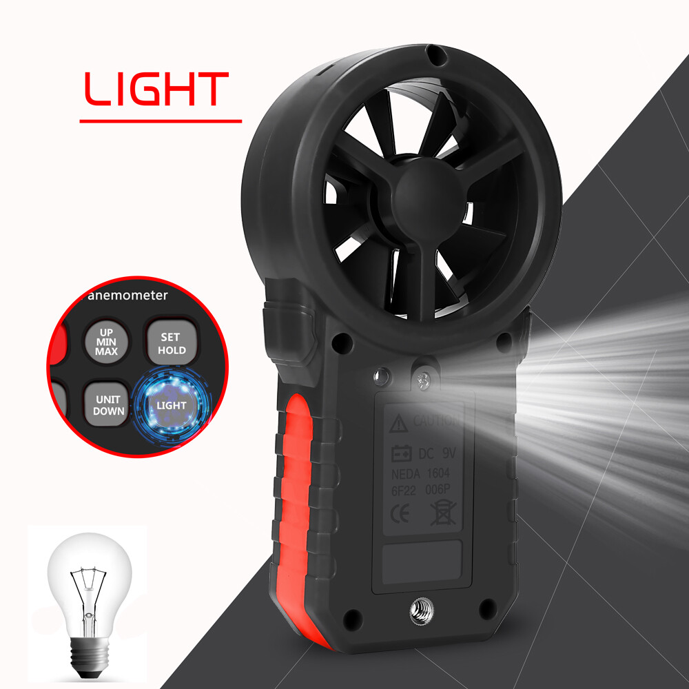 Handheld Anemometer Portable Wind Speed Meter CFM Meter Wind Gauge L2F3