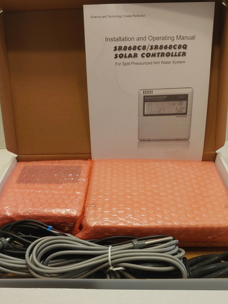 Solar System Controller SR868C8 for Split Pressurized Hot Water Heating System