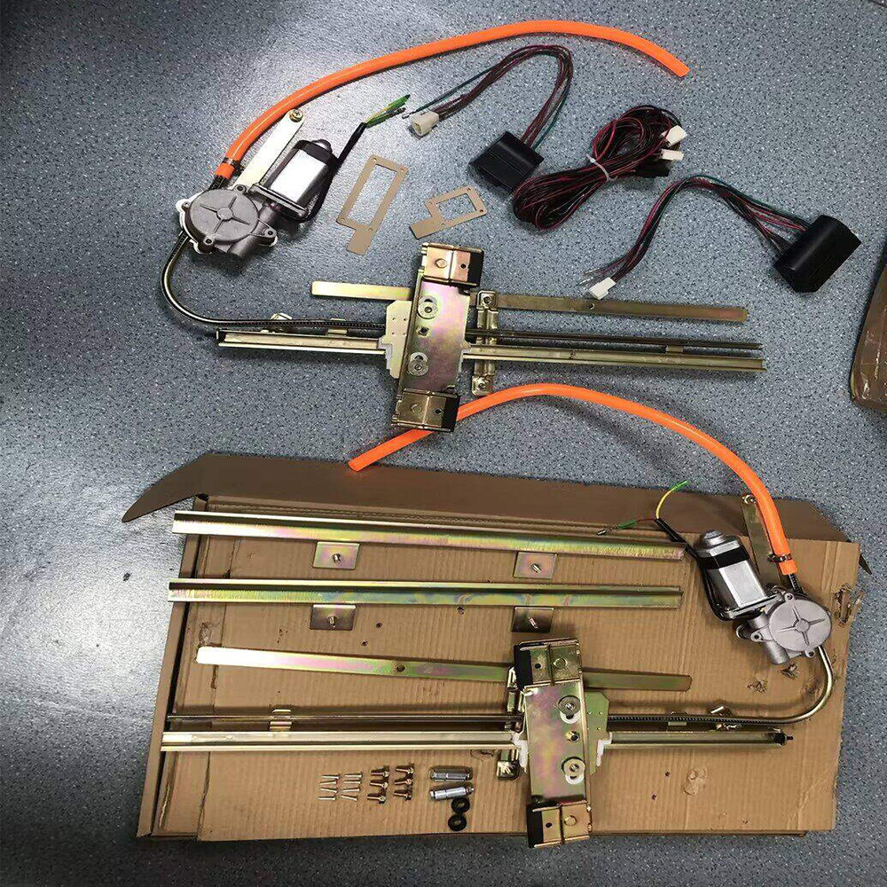 Pair Universal 2-Door Electric Power Window Conversion Flat Glass Installation U