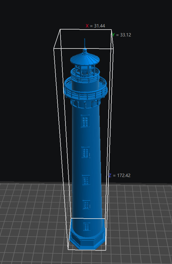 HO Scale 1/87 Scene Model Lighthouse
