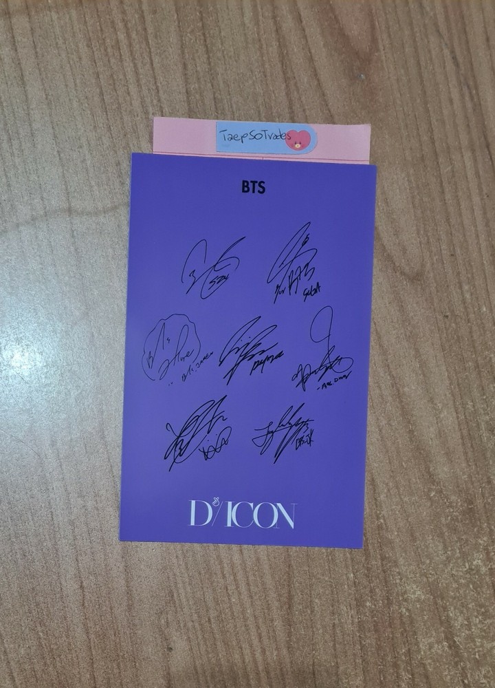 Official BTS DICON 101 Postcard