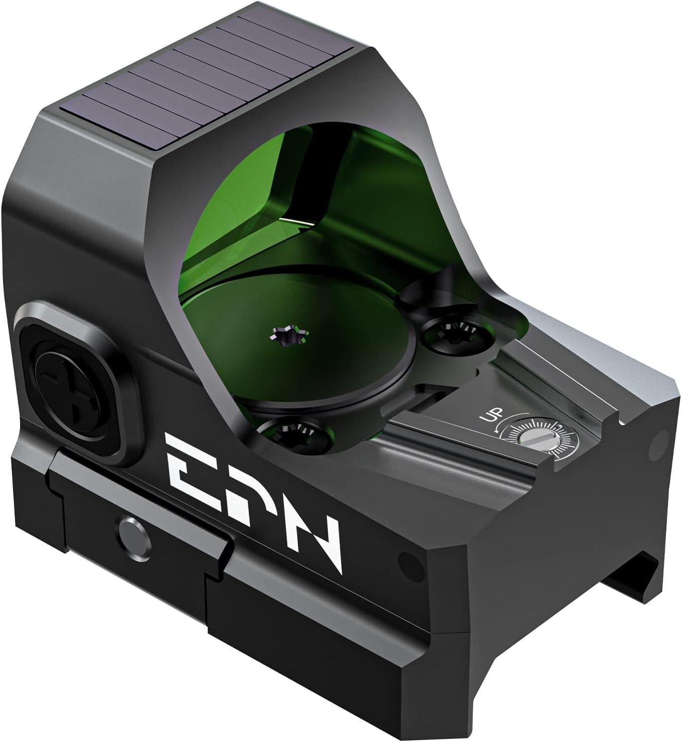 EPN AE-RS1028 Red Dot LED Reflex Sight, Solar Failsafe, Shake Awake, Black