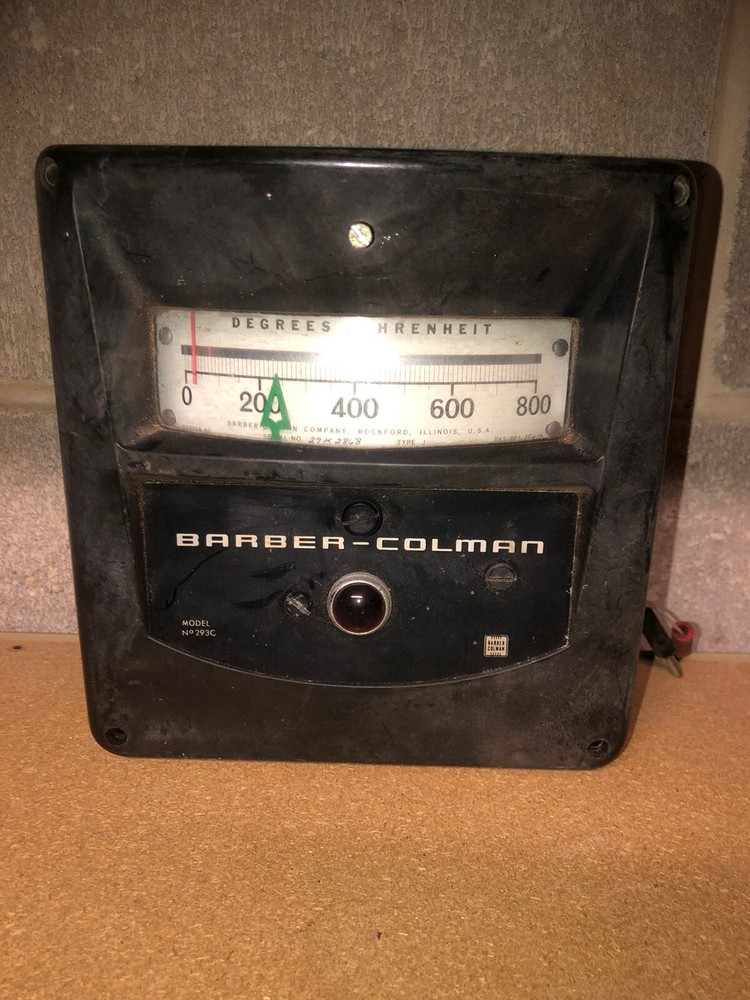 Barber Colman Temperature Control Meter #293C Degrees Fahrenheit