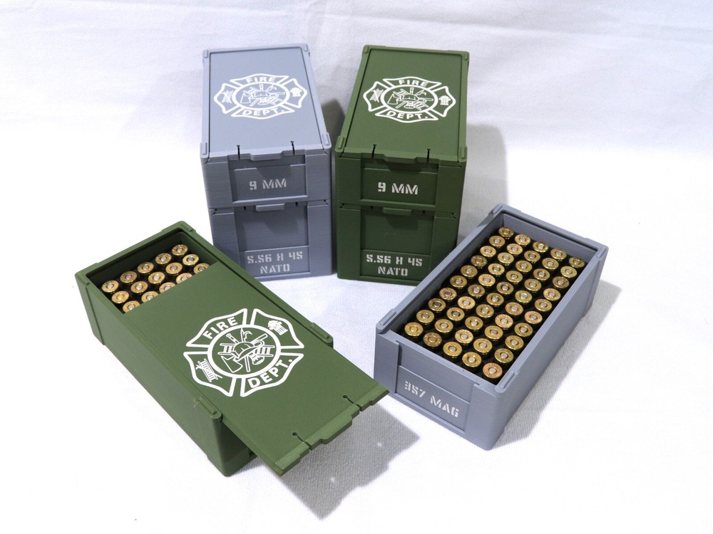 Stackable Ammo Boxes - Fire Department - No Live Ammo!
