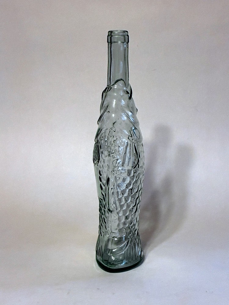 13" Light Green Tall Fish Bottle