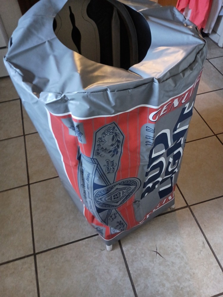 Vintage Budweiser Sleeve Can Display