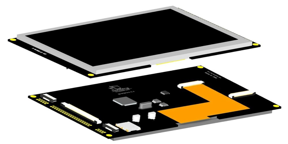 7" 7 inch TFT LCD Display Module w/R-Touch Screen Panel,I2C,Serial SPI,Tutorial