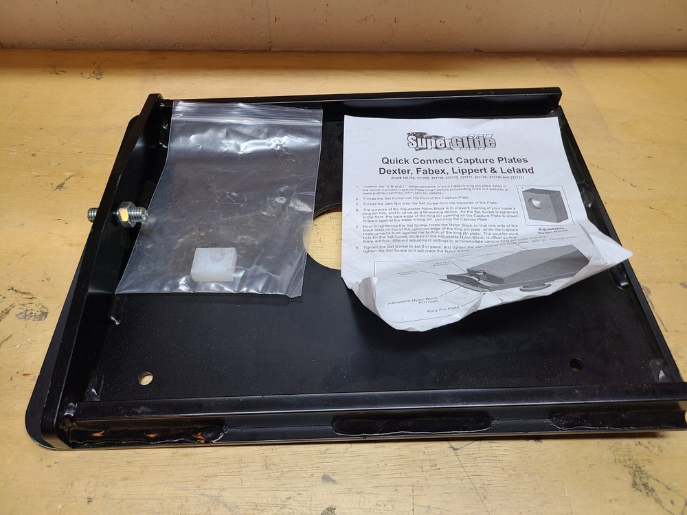 PullRite 331731 Quick Connect Capture Plate For Dexter - Open Box