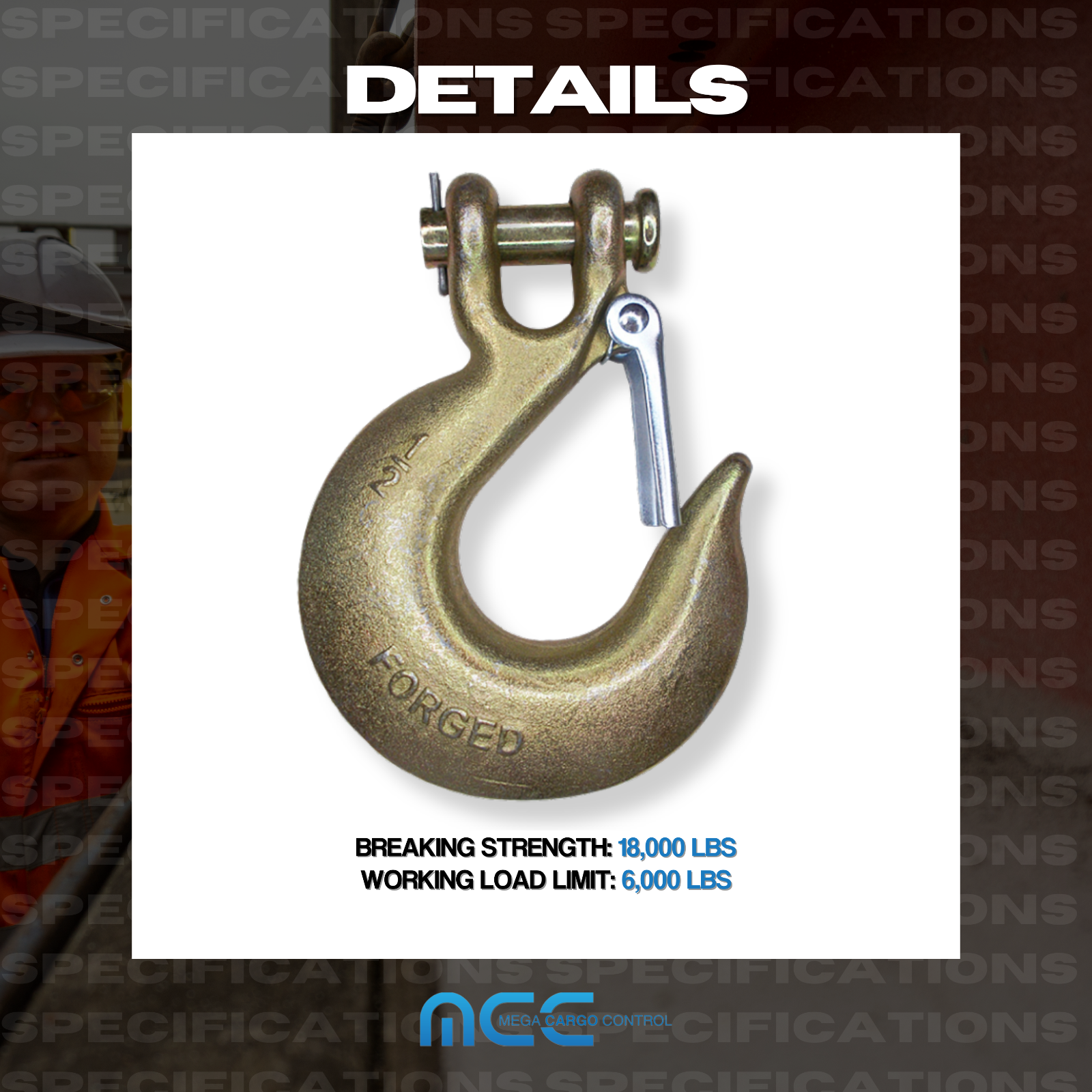 G70 5/16" 3/8" 1/2" Tow Chain Clevis Slip Hook for Flatbed Truck Transport Chain