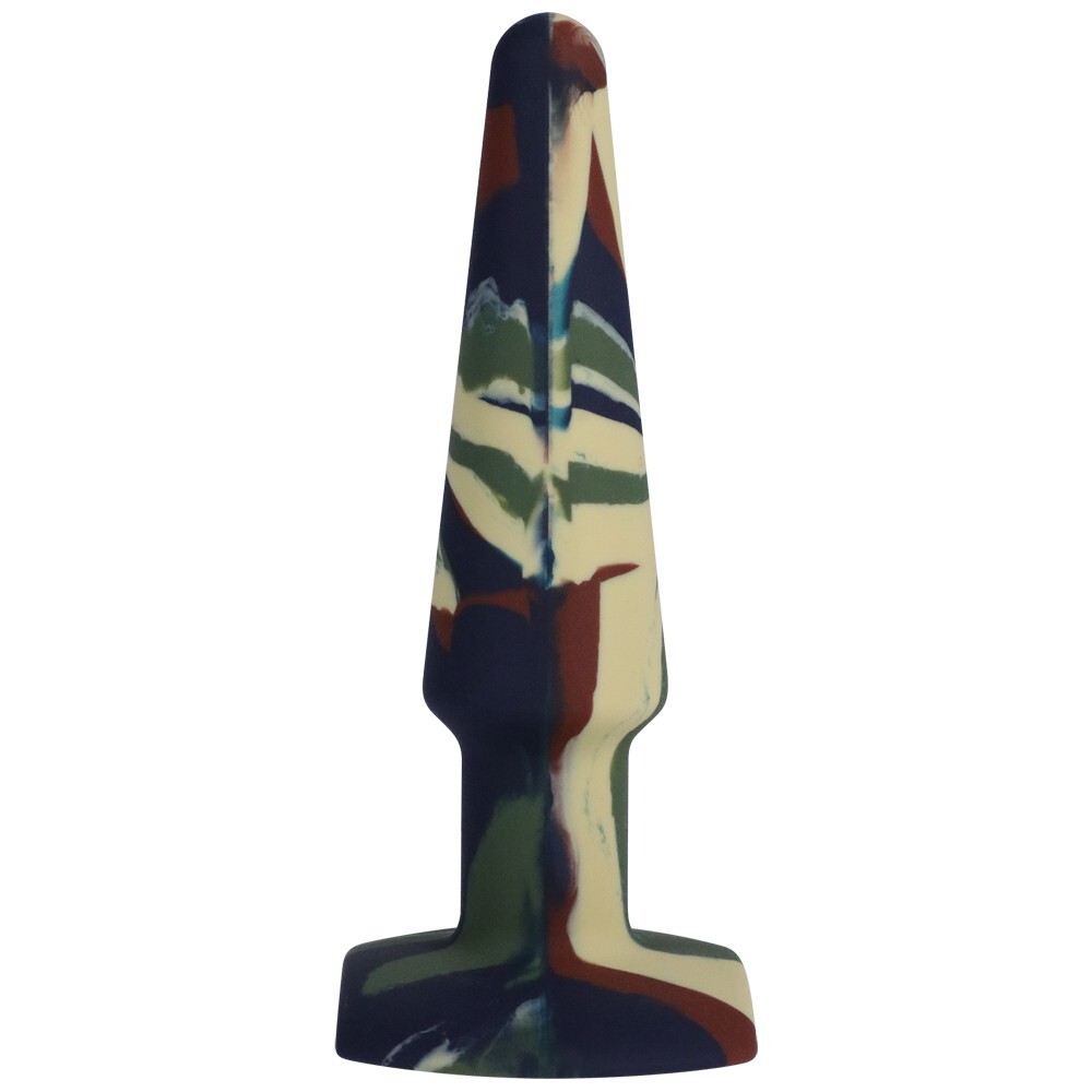 Doc Johnson A-Play Groovy Silicone Butt Plug 5" Camouflage