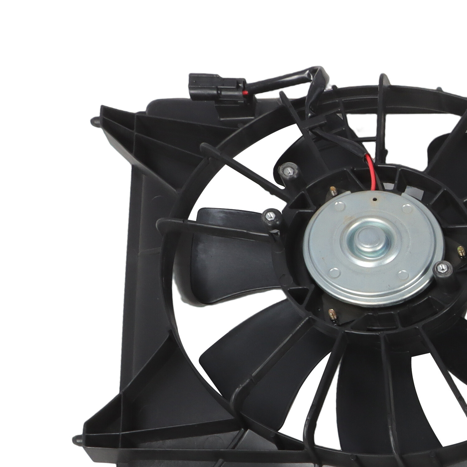 2Pcs Radiator Cooling Fan Set For 2013-2017 Honda Accord w/ Blade Motor & Shroud