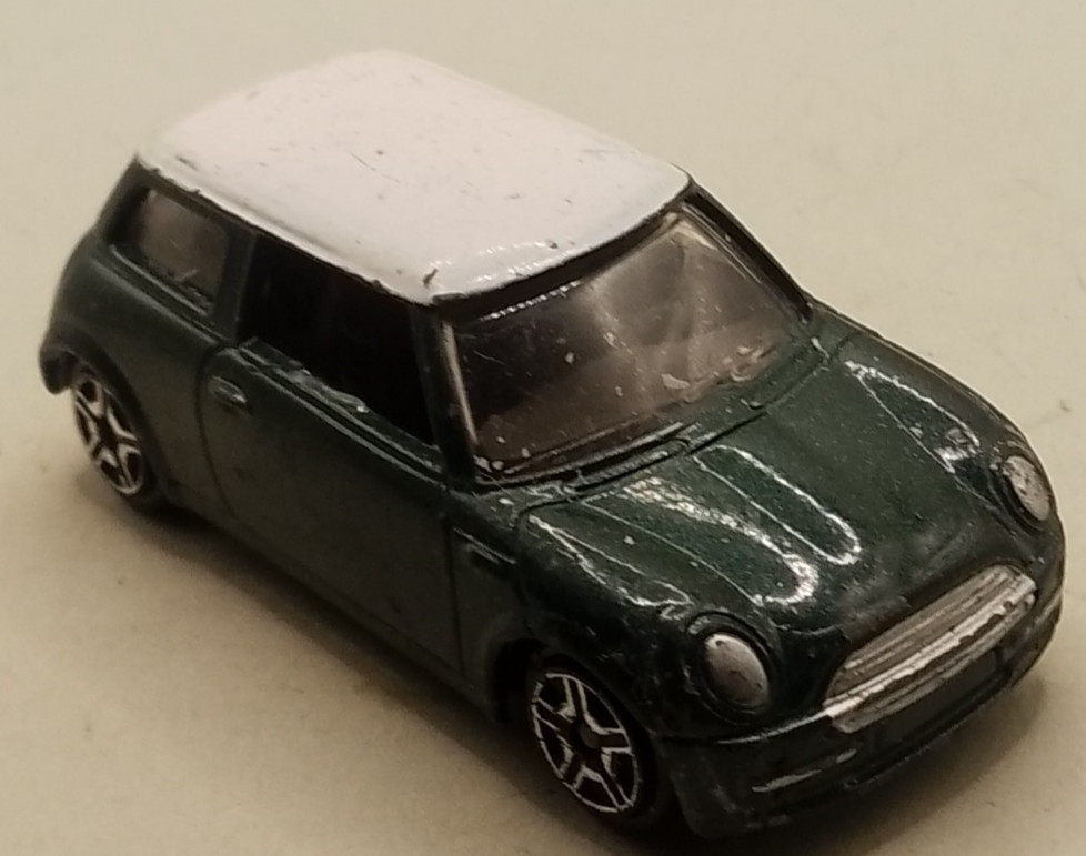 Unbranded green BMW Mini Cooper