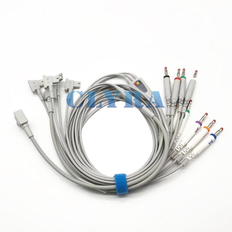 ECG EKG 10Leads Wire Patient Cable Banana 4.0 AHA for Philips/HP TC30 /TC50/TC70