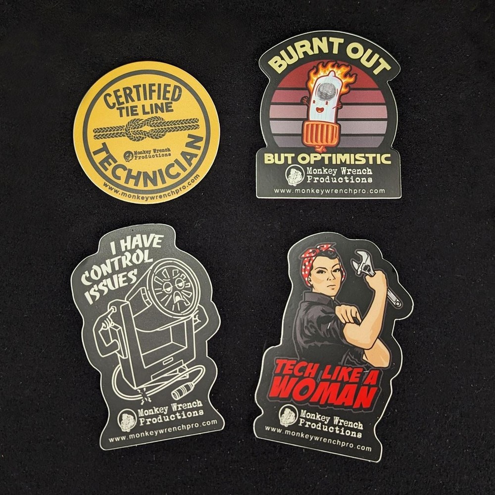 Monkey Wrench Sticker Pack