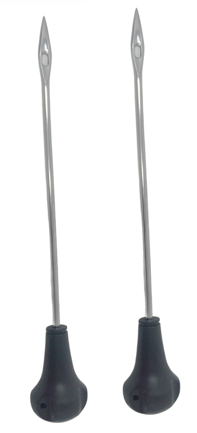 Professional Larding Needle for Chefs and Butchers - Made in Italy - 12.5" Ergo
