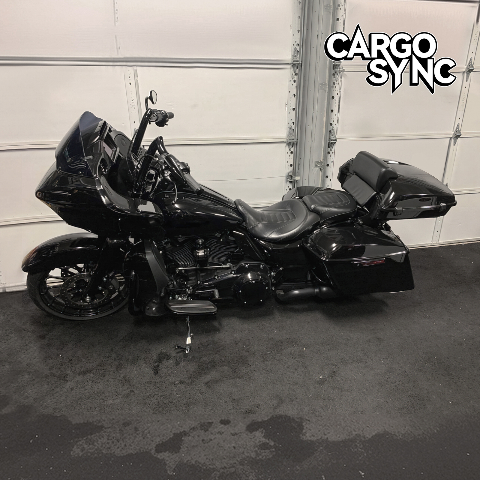 Razor Trunk with Slim Backrest Mount Rack Fit For Harley Touring Glide 14-25