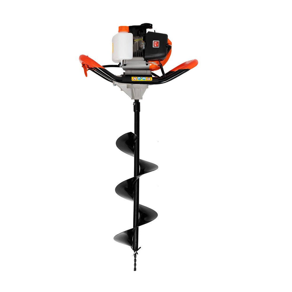 2-Stroke 52CC Earth Auger Gas Powered One Man Post Hole Digger Machine& 3pc Bit
