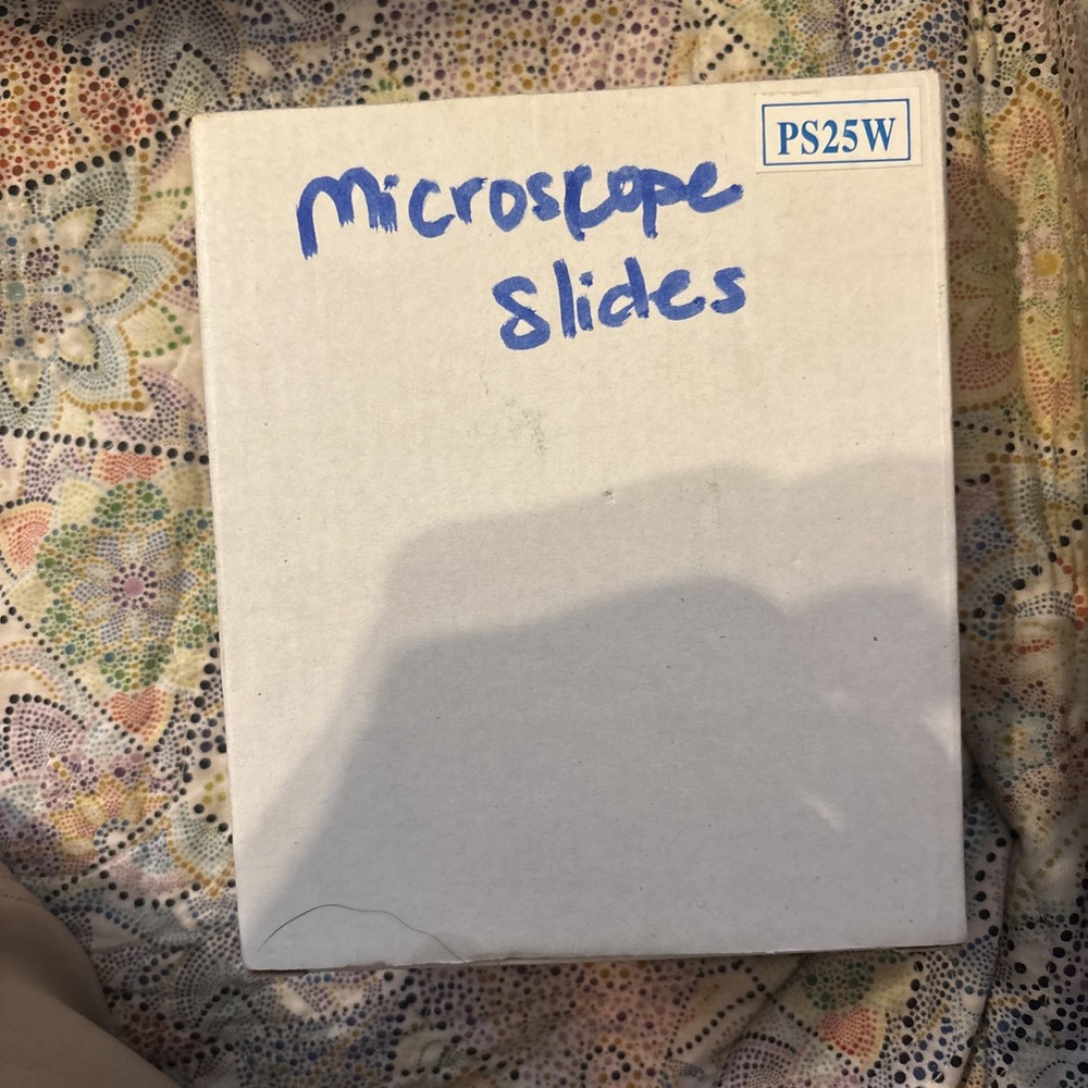 AmScope PS25W Prepared Microscope Slides 25 Science Education Learning New