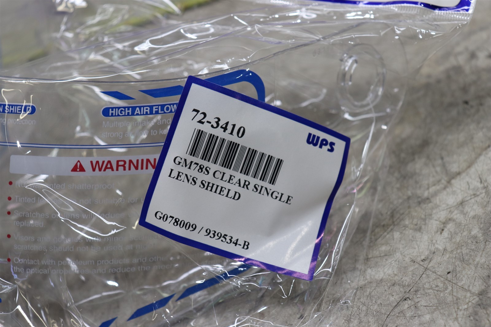 Gmax Gm54s Gm78s Single Lens Shield Replacement Visor 72-3410