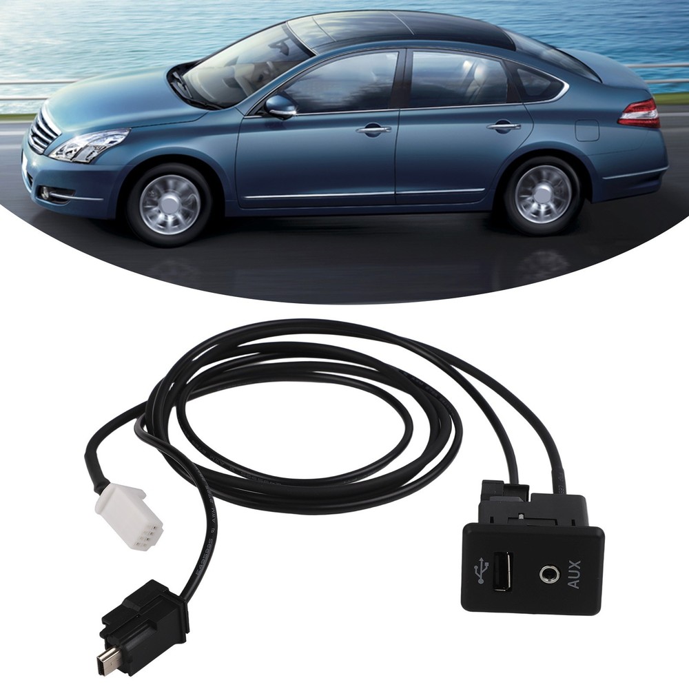For Nissan AUX Interface with 8Pin Cable Compatible with 2013 2019 Models