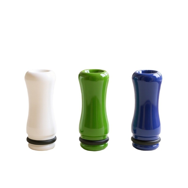 25mm Ceramic 5|O Drip Tip Hourglass Shape Anti-Scald 3PCS