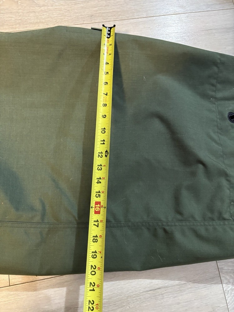 genuine USGI olive drab top-loading military duffel bag