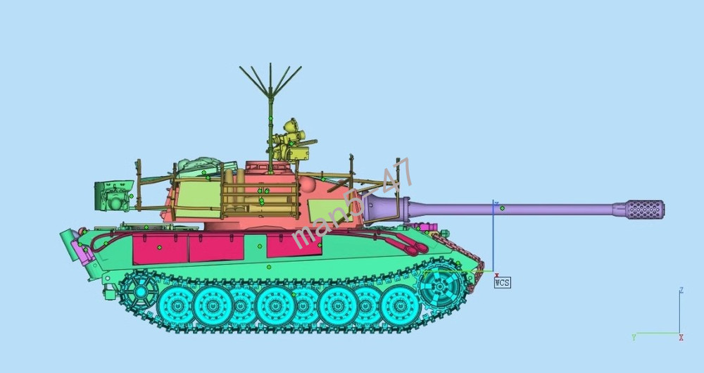 3D Printed 1/72 D series E-75 heavy tank Model Unpainted