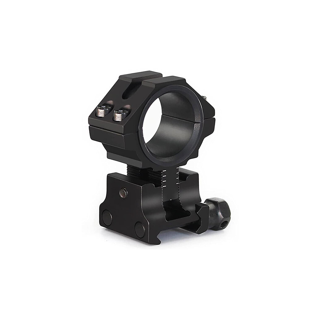 2Pcs 1"/30mm Adjustable Height Scope Ring Mount for 11mm Rail Dovetail Riser