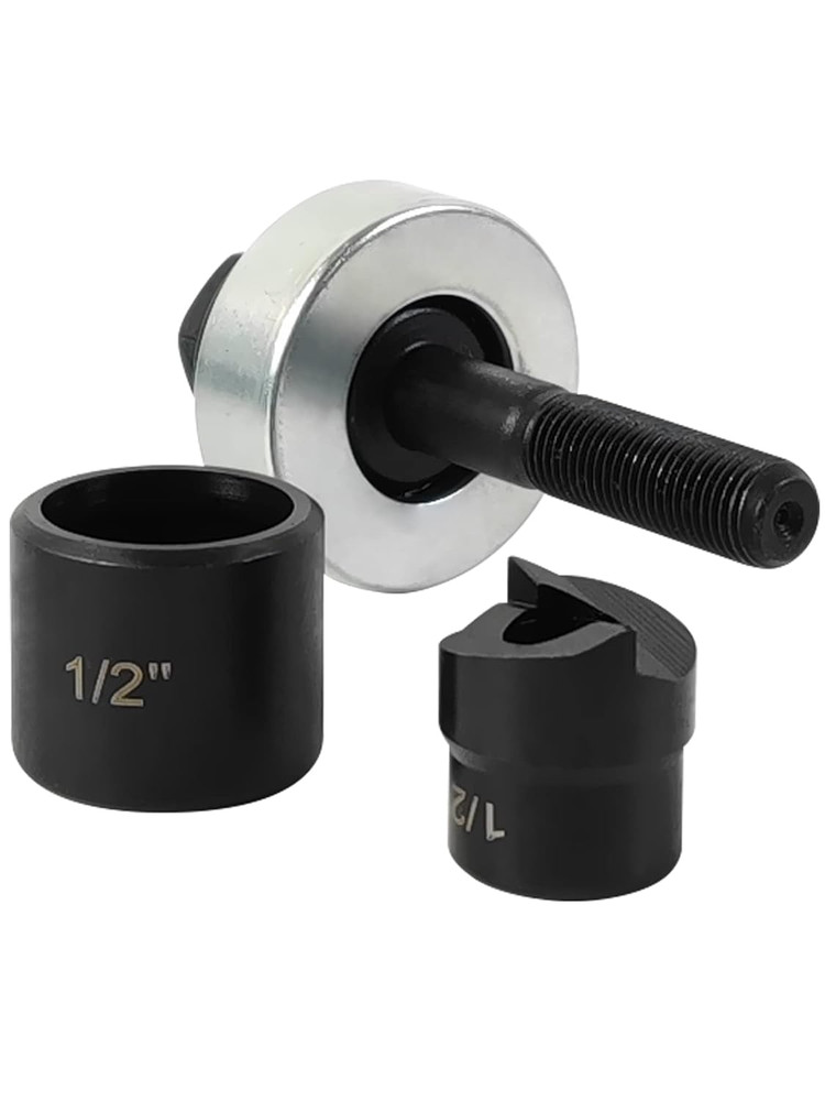 1/2" Conduit Hole Size Knockout Punch Unit with Manual Draw Stud – (0.86" – Actu