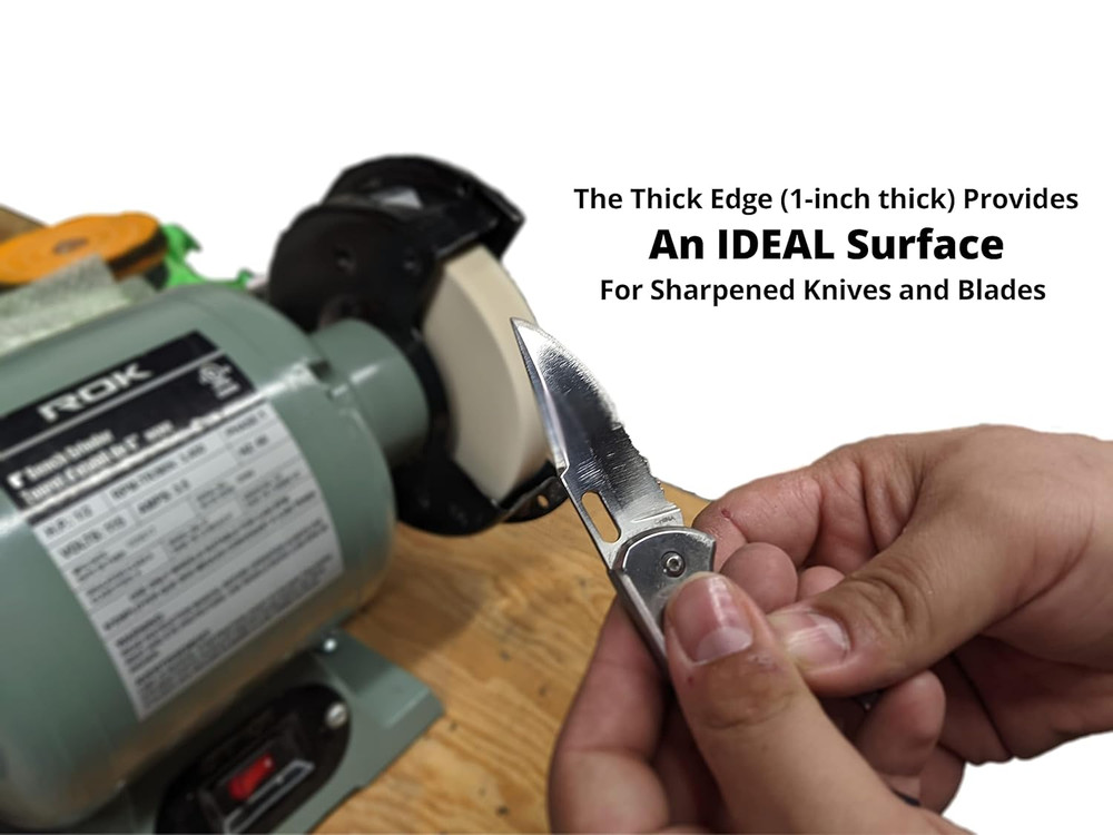 6 Inch Felt Buffing Wheel for 1/2-Inch Arbor Bench Buffer, Extra Thick