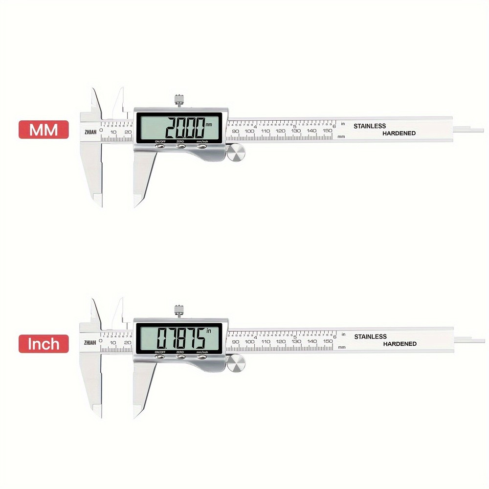 Digital Vernier Caliper 19A05, 0.01mm Resolution LCD for Workshop/DIY