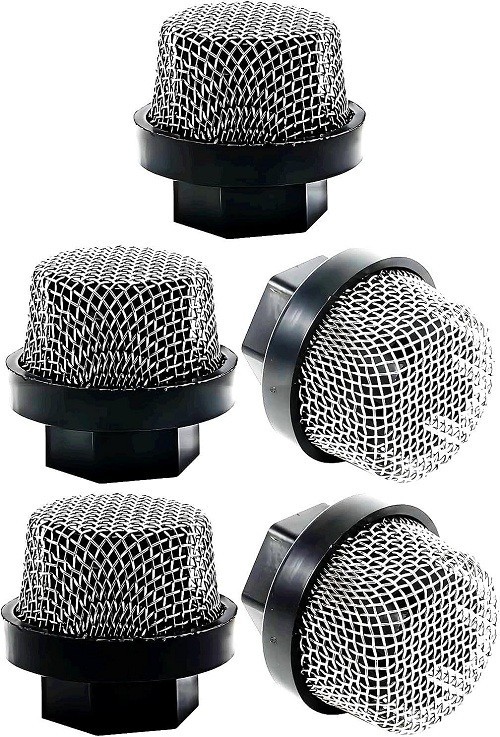 (5/Pack) 246385 Hose Inlet Strainer Filter Suction Mesh BLACK
