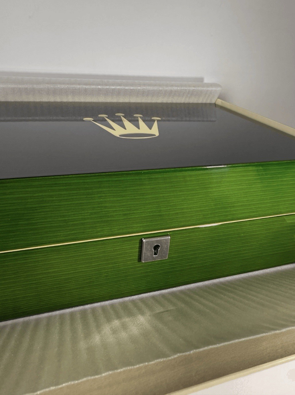 10 Slot Green Wooden Luxury Watch Storage Box