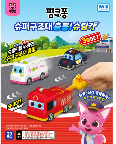 2025 NEW Pinkfong Super Rescue Shooting Car/Korea toy