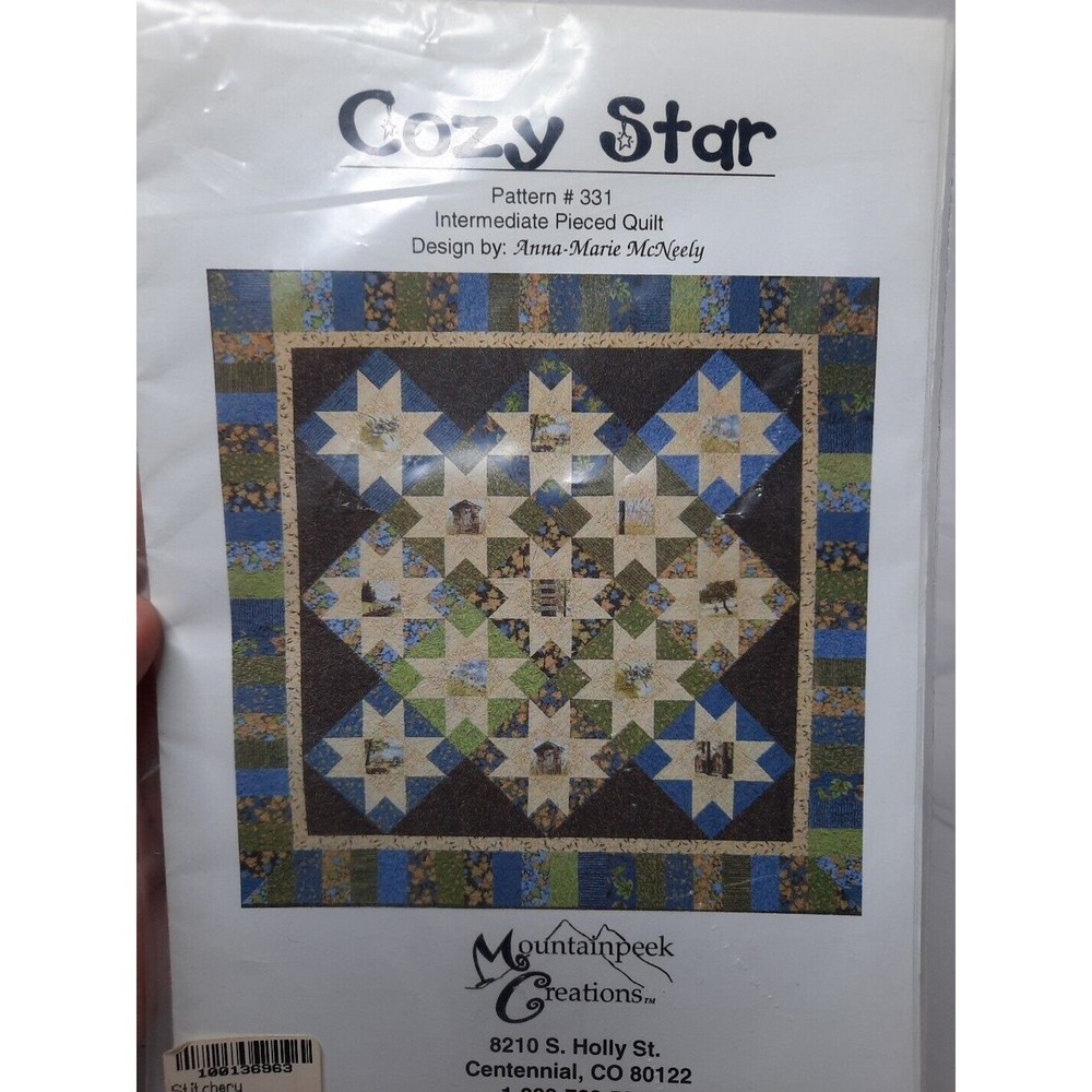 2009 Mountainpeek Pieced Quilt Pattern Cozy Star