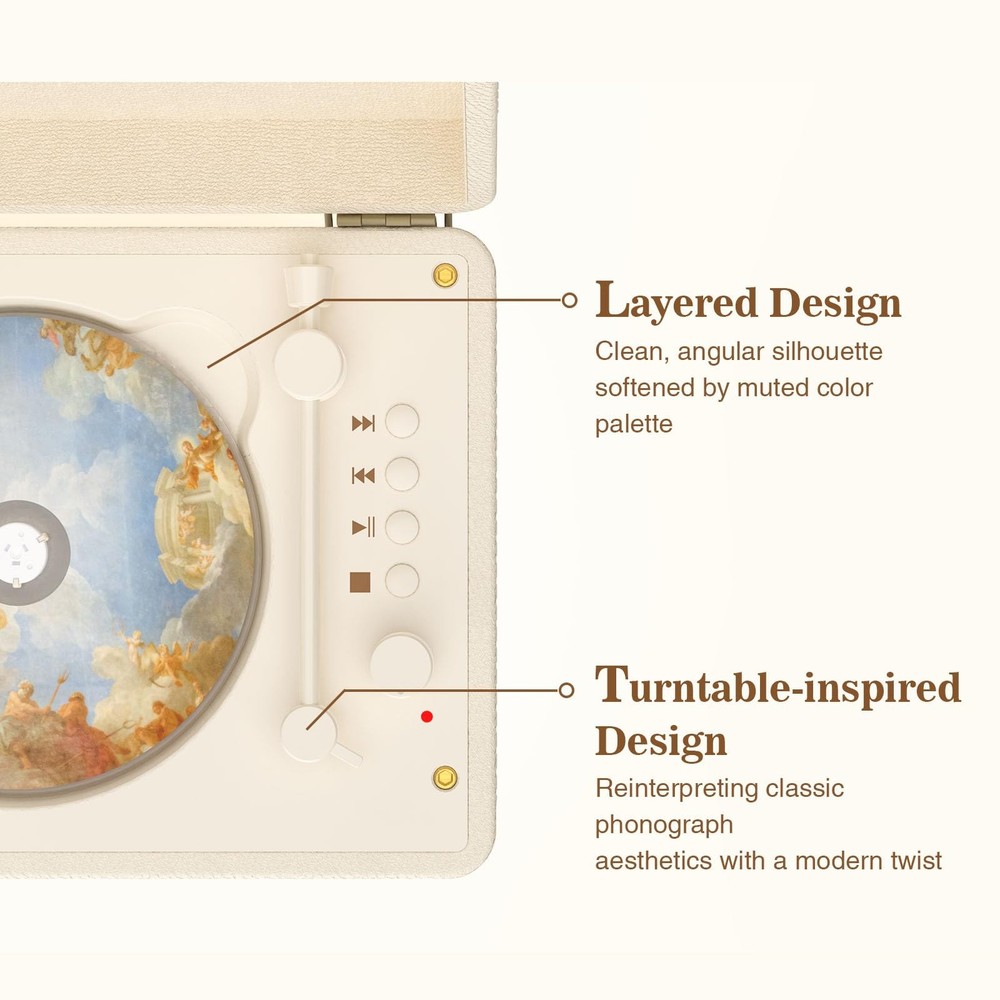 Portable CD Player with Bluetooth 5.2, Rechargeable Battery & Builtin Speaker...