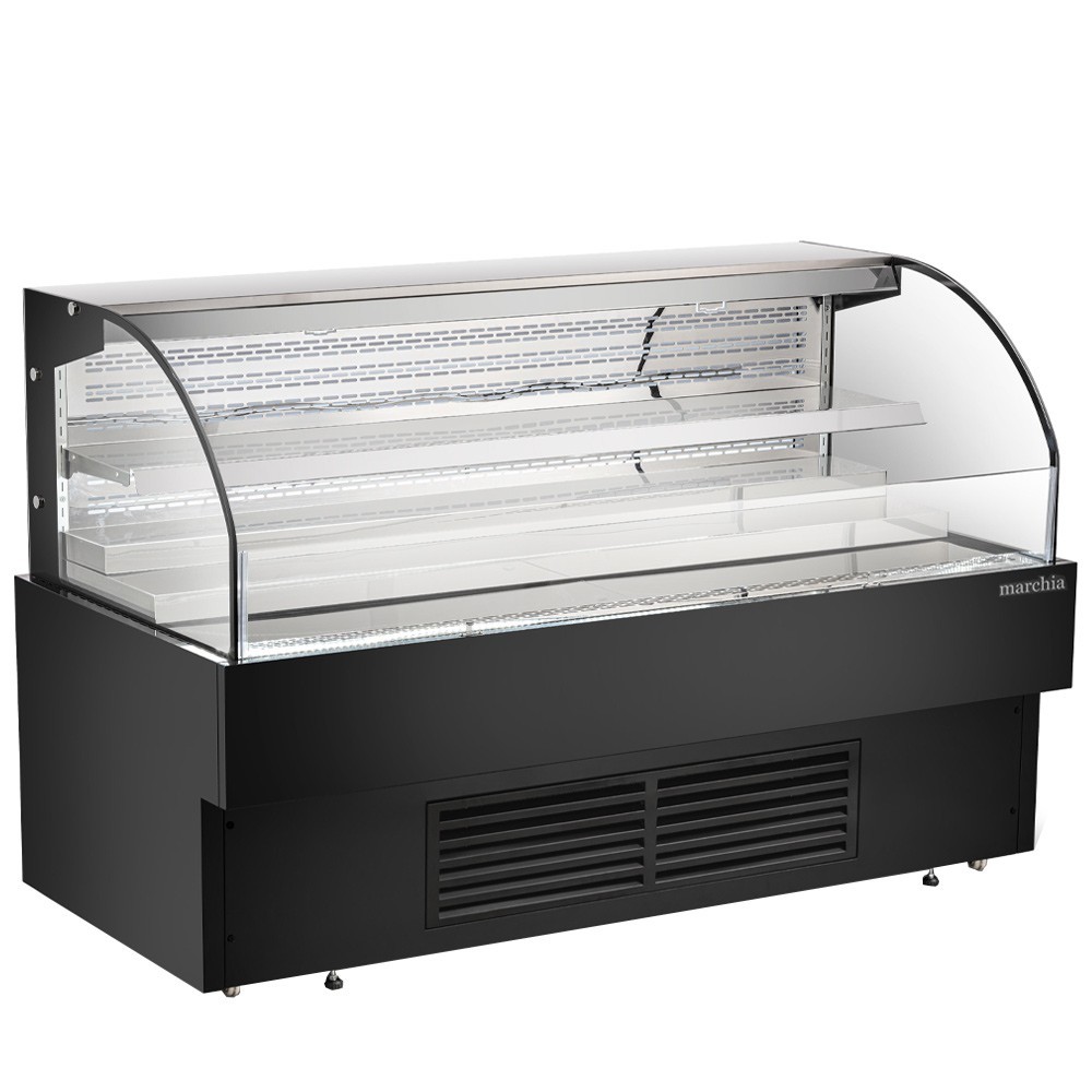 71" Low Profile Open Air Refrigerated Display with Middle Shelf