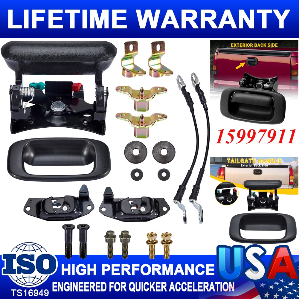 Tailgate Rebuild Kit Handle Bezel Latch for Chevy Silverado GMC Sierra 15997911