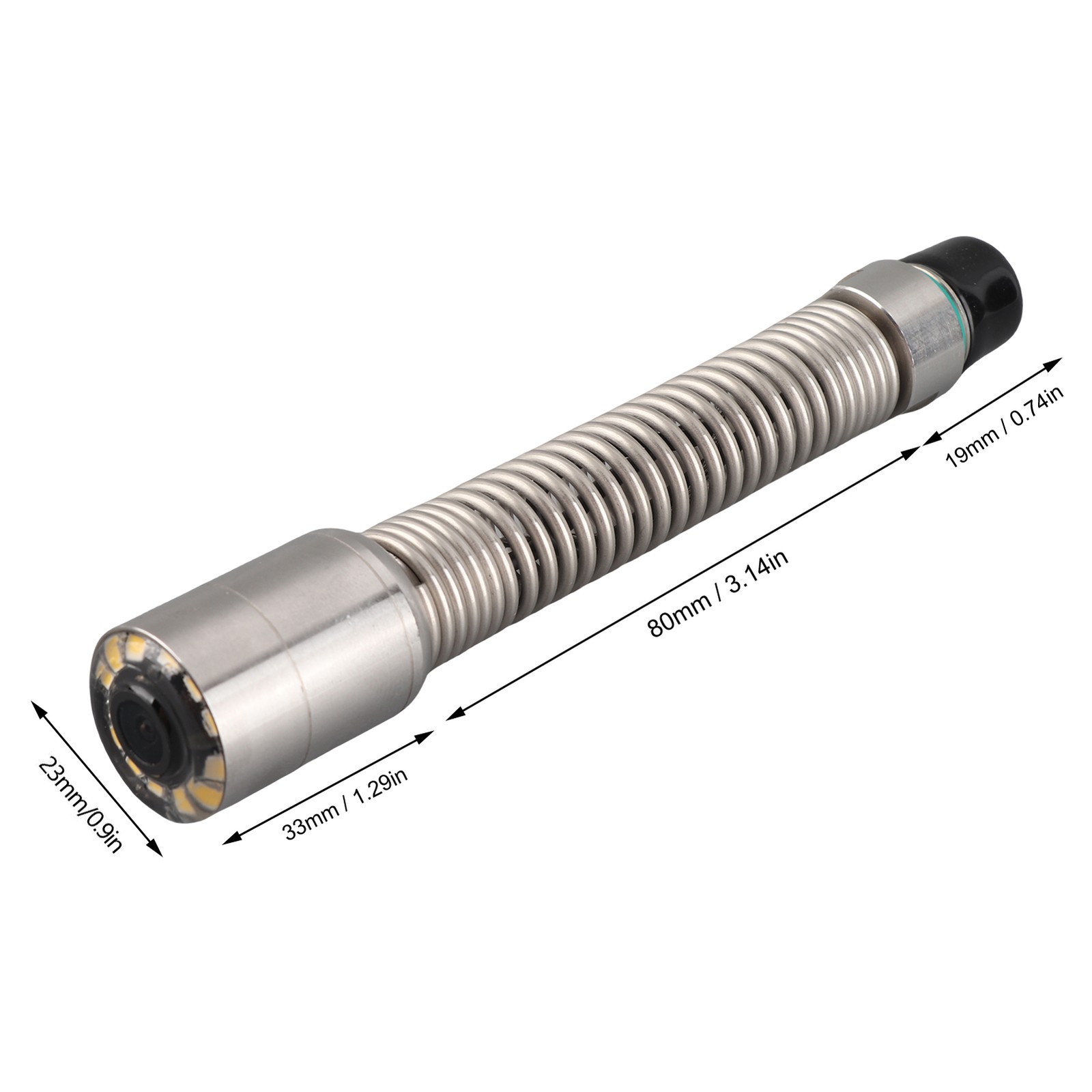 23mm Sewer Inspection Camera Head Professional IP68 Water Resistant 15mm Thread