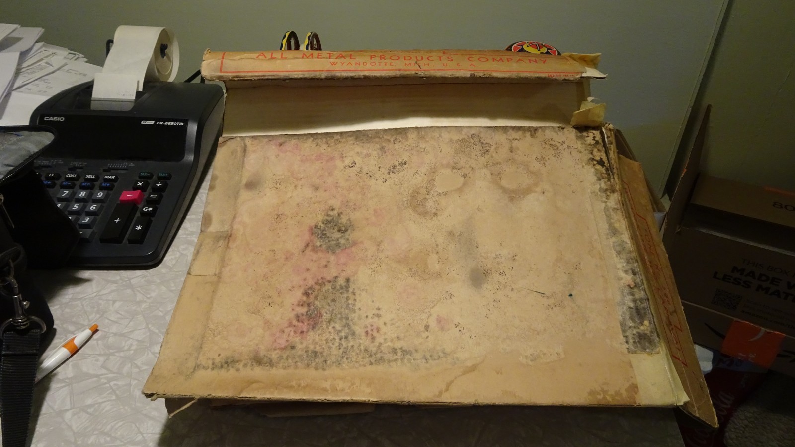 Vintage Wyandotte lever windup Carnival Toy from the '30's with box