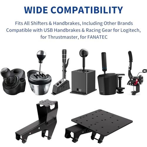 Gearshift & Handbrake Holder – Compatible with Playseat Trophy - Logitech G