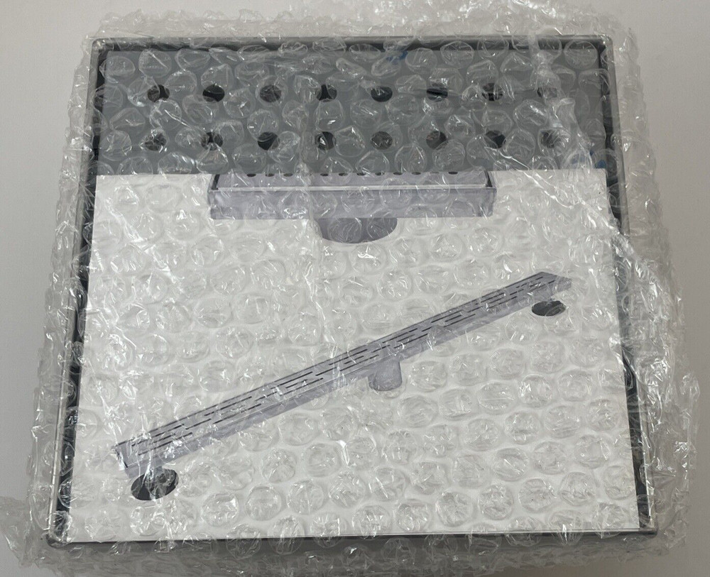 B&K 6? Zero Pattern Grating Square Model Shower Drain, Polished Chrome Open Box