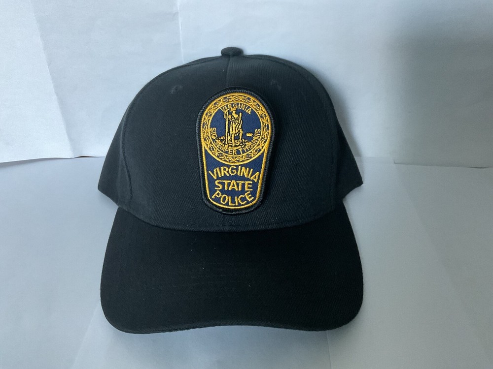 Virginia State Collectable Hat patch Sewn on Black Ball Cap