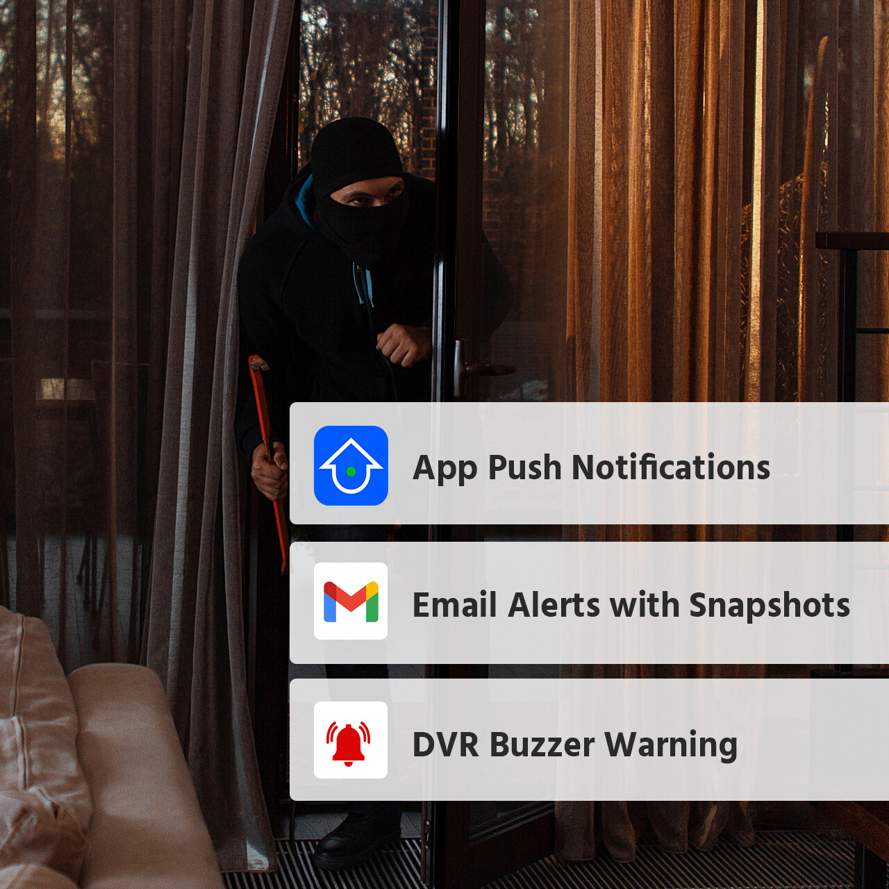 ANNKE 8CH 5MP Lite DVR 1080P CCTV Security Camera System Human Detection H.265+