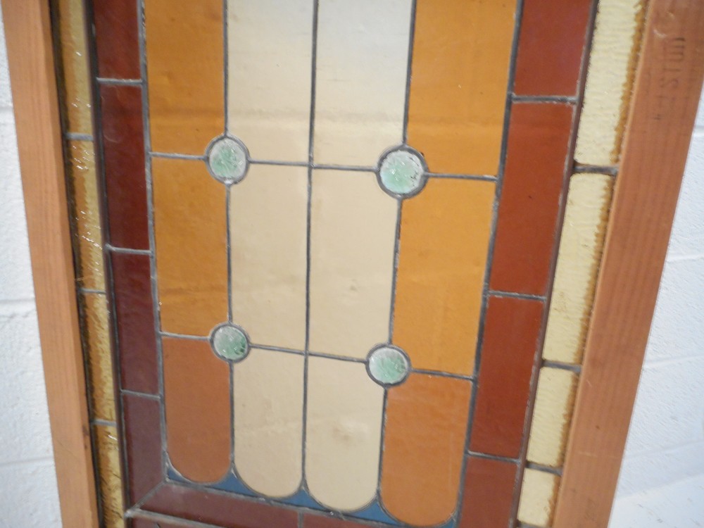 Vintage Stained Glass Window Panel (3068)NJ
