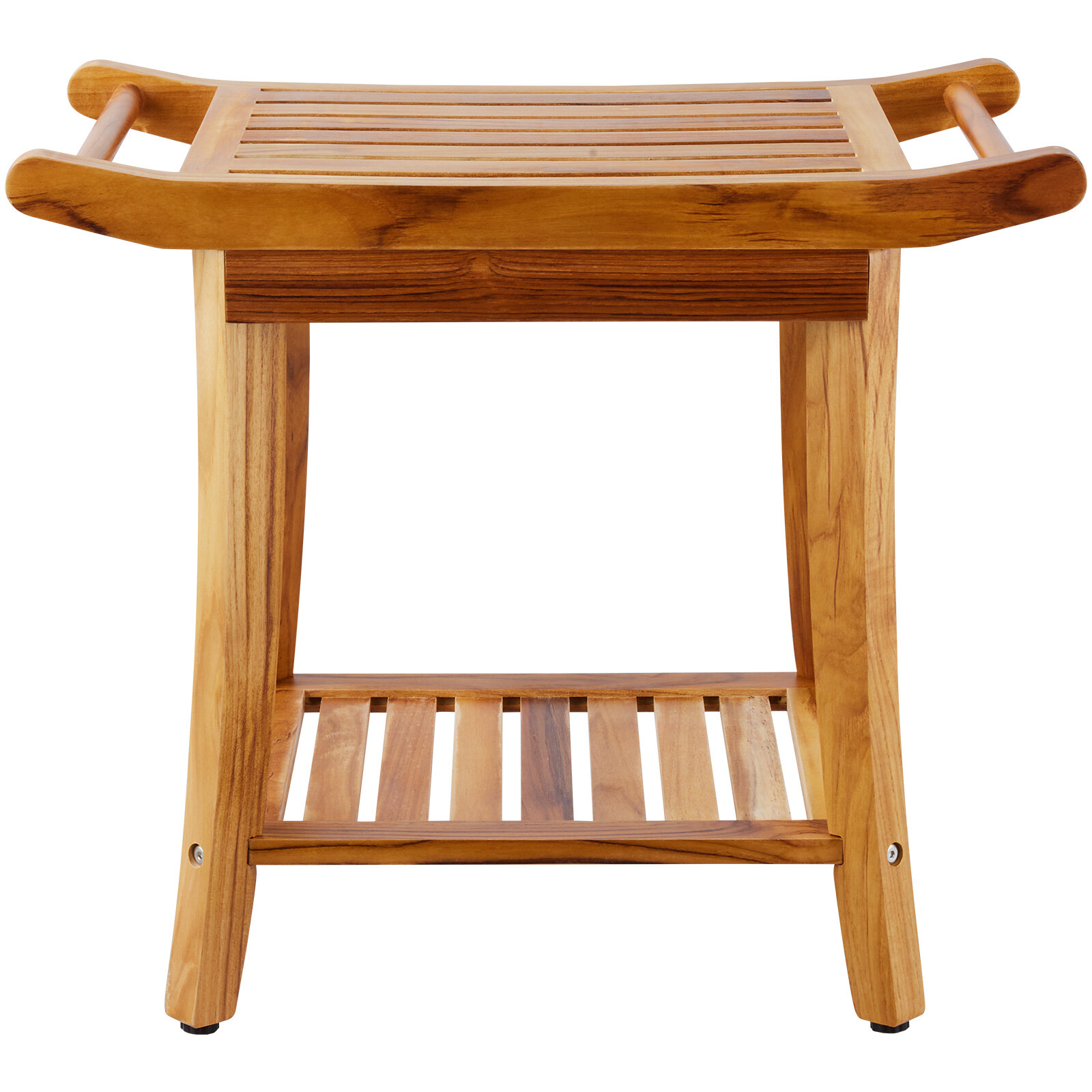 VEVOR Teak Shower Bench Wood Shower Stool Chair for Bathroom