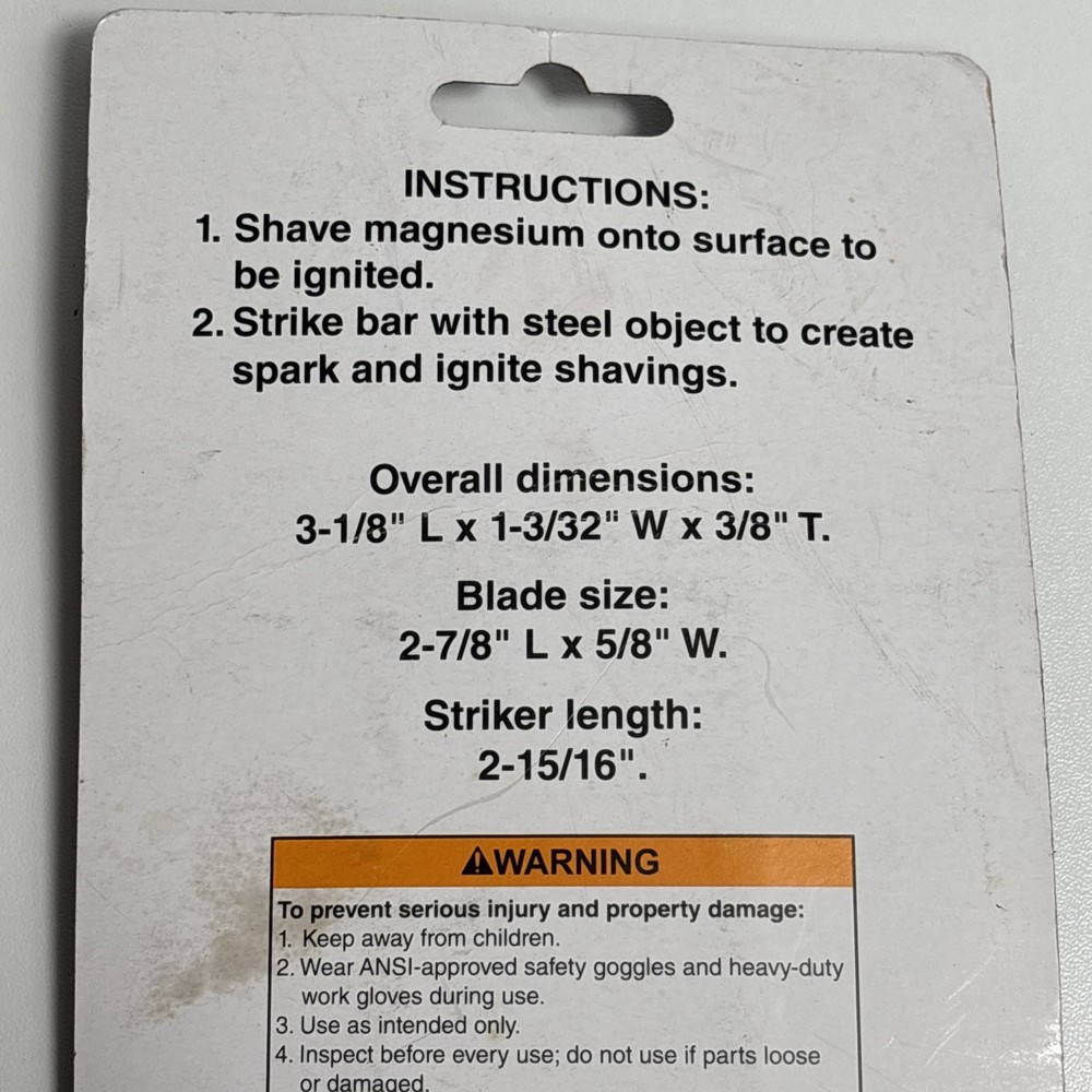 Ultimate Magnesium Fire Starter – Emergency Flint Survival Tool – Bug Out EDC