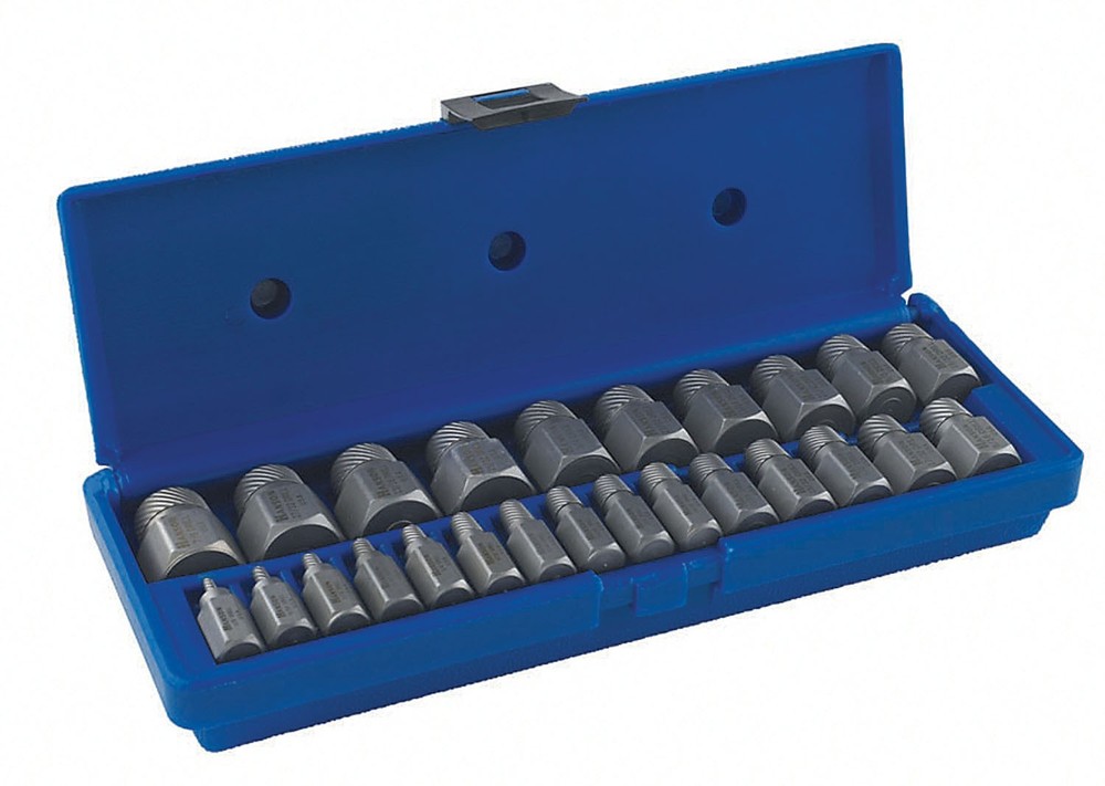 25 Pc. Hex Head Multi-Spline Screw Extractor Set AHN-53227 Brand New!