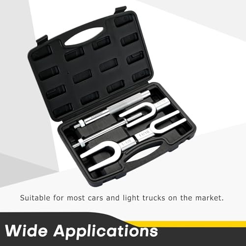 Pickle Fork Ball Joint Separator Set | 5PCS Pickle Fork Tool Set, Ball Black