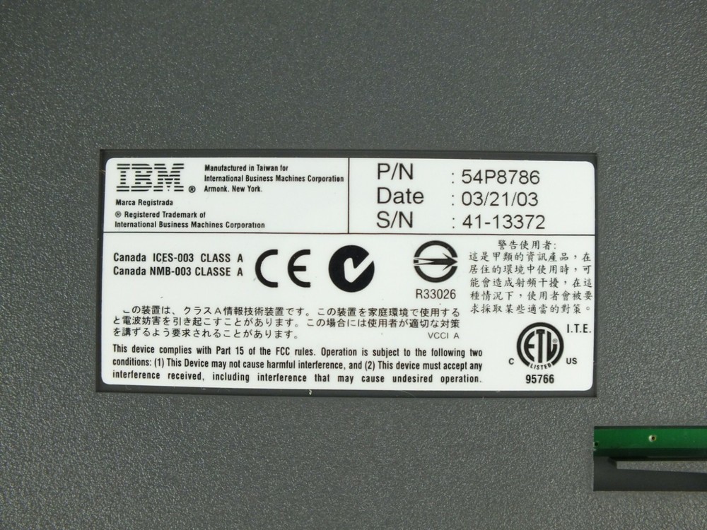 IBM 54P8786 POS Keyboard